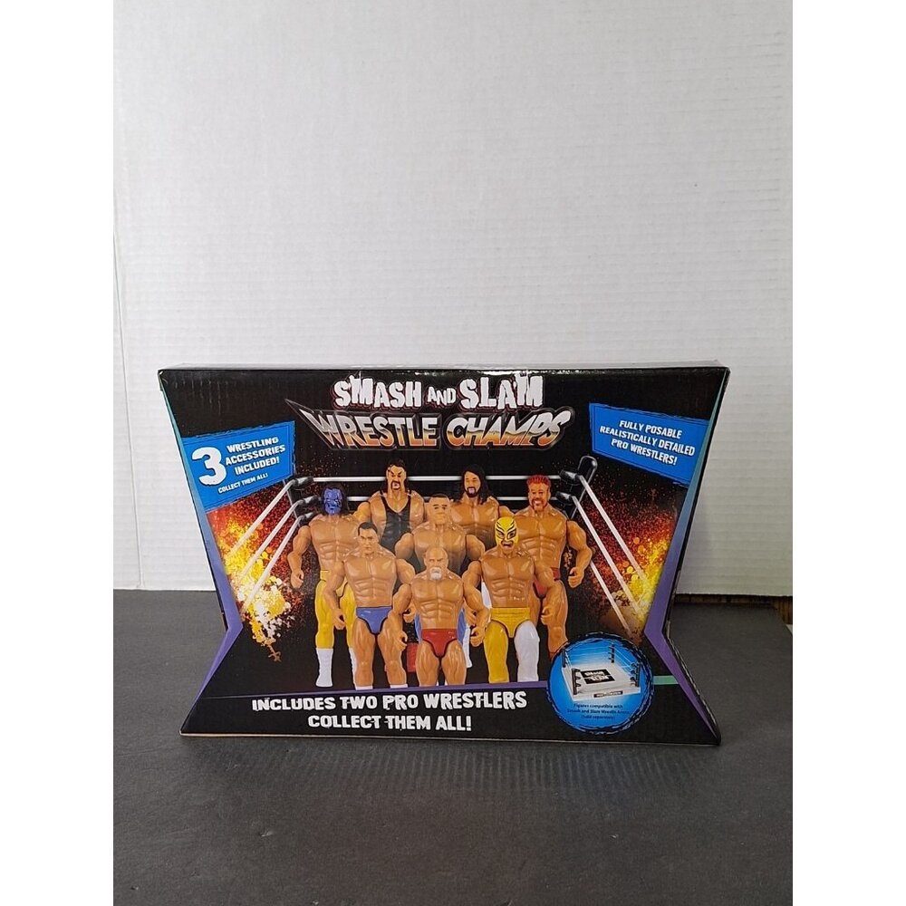 Smash & Slam Wrestle Champs – 2-Figure Pack (White Pants + Black Tank) - Picture 5 of 8